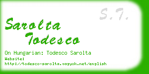 sarolta todesco business card